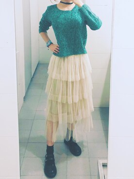 「纱裙」｜旋风小陀螺さん（レディース・169cm）の秋コーディネート