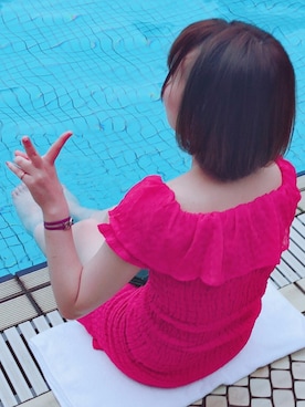 「CECIL McBEE（セシルマクビー）のアイテム（ワンピース/ドレス）」を使った、香菜さん（レディース・150cm）の秋コーディネート
