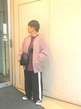 「Another Edition」｜「アイテム（MA-1）」を使った、artless。。。mushさん（レディース・152cm）の冬コーディネート