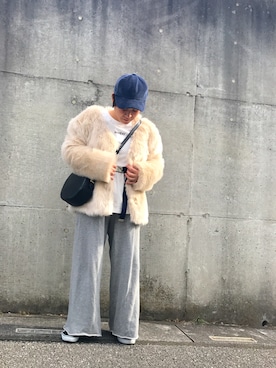 「Another Edition」｜「アイテム（キャップ）」を使った、artless。。。mushさん（レディース・152cm）の冬コーディネート
