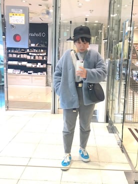 「gray」｜「アイテム（その他アウター）」を使った、artless。。。mushさん（レディース・152cm）の冬コーディネート