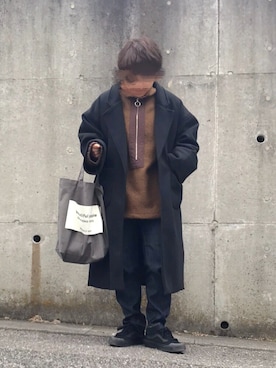 「アイテム（その他トップス、ブラウン系）」を使った、artless。。。mushさん（レディース・152cm）の冬コーディネート