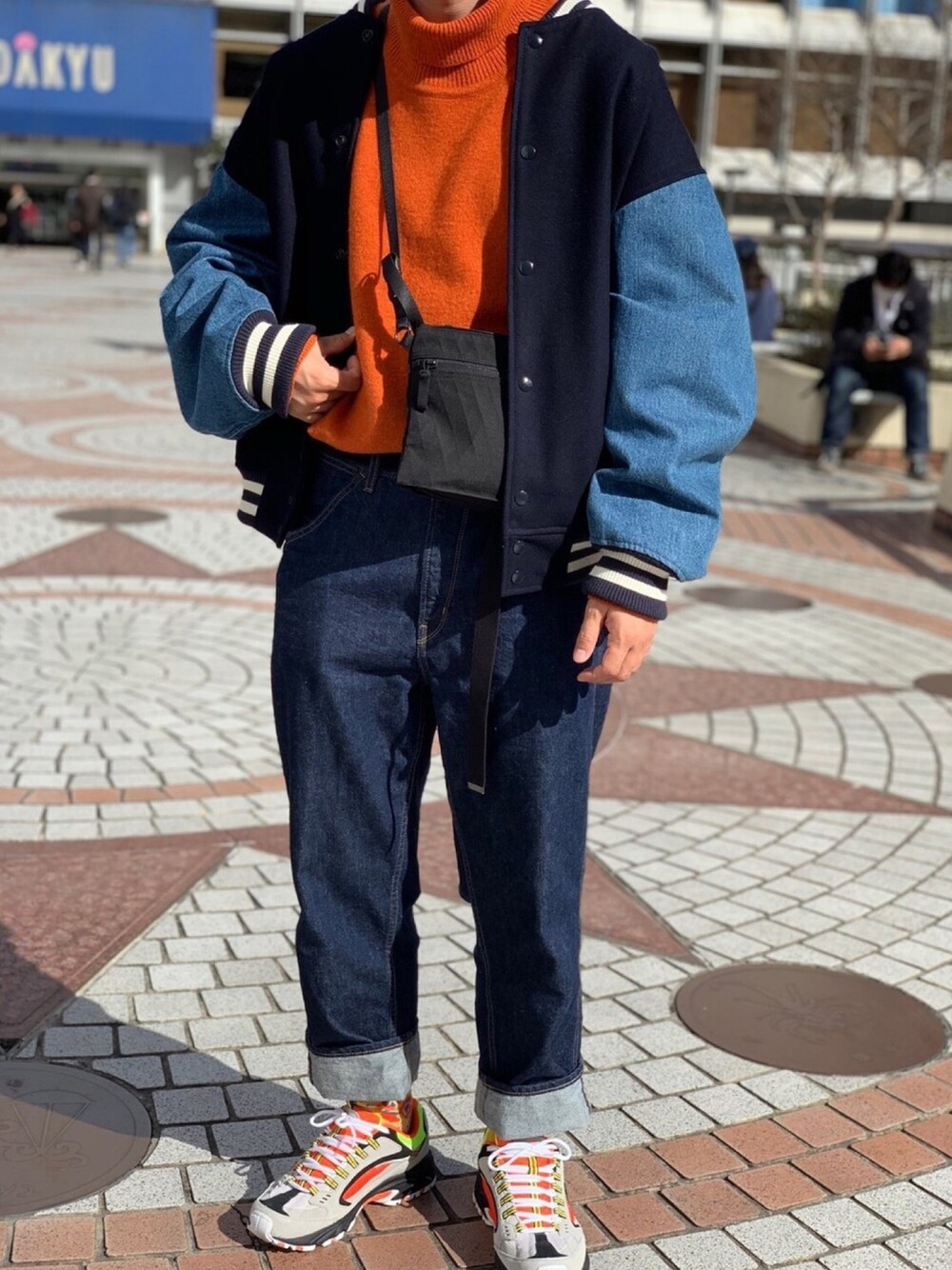 Wrangler ✖️ monkey time スタジャン　青 Wrangler ✖️ 買い得 monkey time スタジャン 青