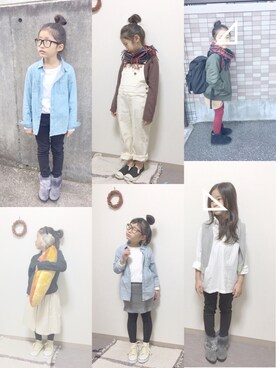 「ボツコーデ」｜kukuさん（キッズ・120cm）の冬コーディネート