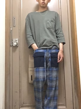 「古着のアイテム（カーゴパンツ、その他）」を使った、naoyaさん（メンズ）の夏コーディネート