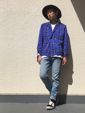 「VANS（バンズ）のVANS ヴァンズ VN000D3HY28 OLD SKOOL オールドスクール BLACK（スニーカー、ブラック系）」を使った、naoyaさん（メンズ）の春コーディネート