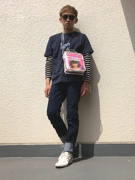 「Onitsuka Tiger（オニツカタイガー）のOnitsuka Tiger / SERRANO（スニーカー、ホワイト系）」を使った、naoyaさん（メンズ）の春コーディネート