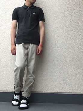 「Teva（テバ）のTeva/テバ　HURRICANE XLT（サンダル、ブラック系）」を使った、naoyaさん（メンズ）の春コーディネート