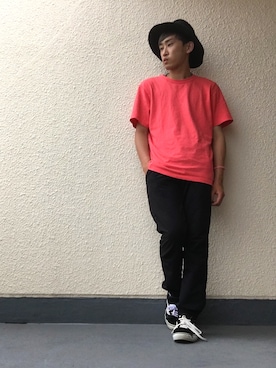 「VANS（バンズ）のVANS ヴァンズ VN000D3HY28 OLD SKOOL オールドスクール BLACK（スニーカー、ブラック系）」を使った、naoyaさん（メンズ）の夏コーディネート