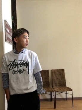 「UNIQLO（ユニクロ）のMEN ジョガーパンツ（ウルトラストレッチ・レングス69～73cm）（その他パンツ、ブラック系）」を使った、naoyaさん（メンズ）の夏コーディネート