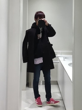 「INC International Concepts（アイ・エヌ・シー・インターナショナル・コンセプト）のアイテム」を使った、TOMONKEY さん（メンズ・175cm）の冬コーディネート