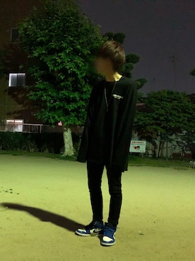 「撮影」｜「アイテム（アクセサリー）」を使った、TOMONKEY さん（メンズ・177cm）の冬コーディネート