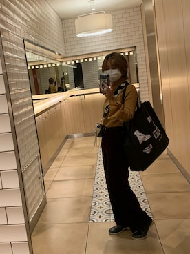 「INES DE LA FRESSANGE×UNIQLO」｜りみさん（レディース・154cm）の冬コーディネート