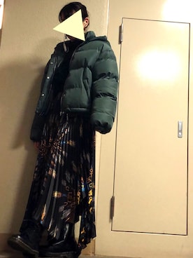「Down Jacket 」｜Miki*̥̥⋆̥さん（レディース・160cm）の冬コーディネート