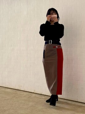 バイカラータイトスカートを使った人気ファッションコーディネート - WEAR