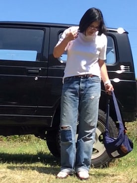 「ショット」｜「アイテム（サンダル）」を使った、のの♪さん（レディース・162cm）の春コーディネート