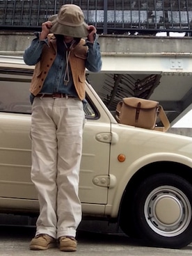 「アイテム（その他パンツ）」を使った、のの♪さん（レディース・162cm）の春コーディネート