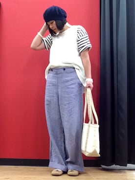 「Jeffrey Campbell（ジェフリーキャンベル）のアイテム（スリッポン）」を使った、のの♪さん（レディース・162cm）の春コーディネート