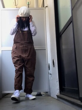 「ct70」｜「アイテム（サロペット/オーバーオール）」を使った、のの♪さん（レディース・162cm）の春コーディネート