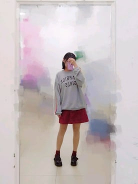 「PULL&BEAR（プルアンドベア）のアイテム（パーカー）」を使った、ling2akiさん（レディース・164cm）の秋コーディネート