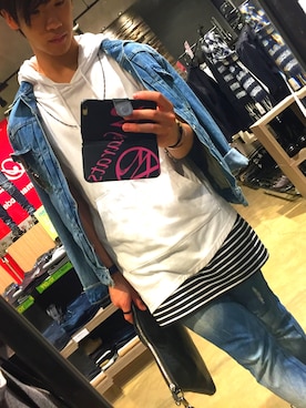 「semantic design（セマンティックデザイン）のアイテム（パーカー）」を使った、KAITOさん（メンズ・156cm）の秋コーディネート