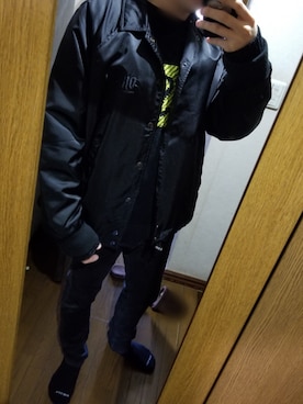 「DIESEL（ディーゼル）のアイテム（その他アウター）」を使った、ke-ichiさん（メンズ・175cm）の冬コーディネート