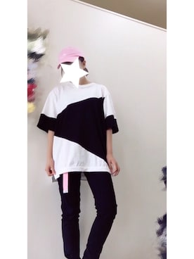 「お気に入りコーデ」｜「アイテム（帽子）」を使った、さちゃ。さん（レディース・154cm）の夏コーディネート