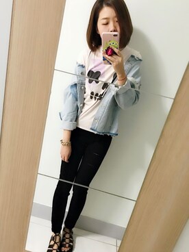 「lazybone（レイジーボーン）のアイテム」を使った、JessicaLaiさん（レディース・164cm）の秋コーディネート