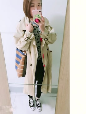 「chuu（チュー）のアイテム（ジャケット/アウター）」を使った、JessicaLaiさん（レディース・164cm）の秋コーディネート