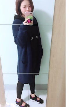 「MANGO（マンゴ）のアイテム（ノーカラージャケット）」を使った、JessicaLaiさん（レディース・164cm）の秋コーディネート
