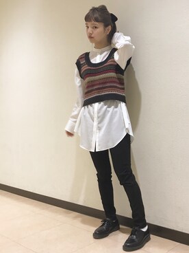 「レイアード」｜Kaori Sekiguchiさん（レディース・156cm）の秋コーディネート