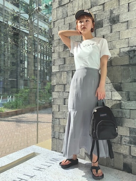 Kaori Sekiguchiさん（レディース・156cm）の春コーディネート