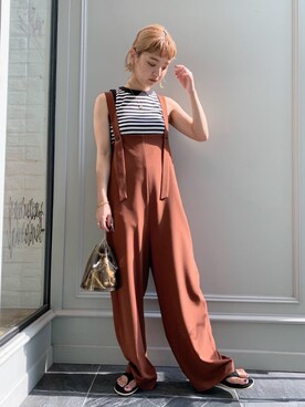 Kaori Sekiguchiさん（レディース・156cm）の夏コーディネート