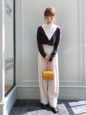 「08sircus（ゼロエイトサーカス）のアイテム」を使った、Kaori Sekiguchiさん（レディース・156cm）の夏コーディネート
