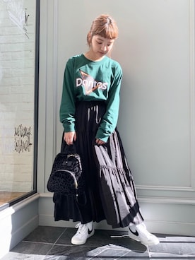 Kaori Sekiguchiさん（レディース・156cm）の夏コーディネート