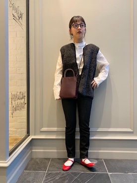 Kaori Sekiguchiさん（レディース・156cm）の秋コーディネート