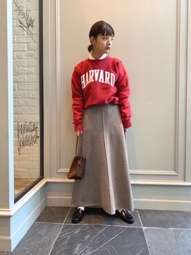 Kaori Sekiguchiさん（レディース・156cm）の秋コーディネート