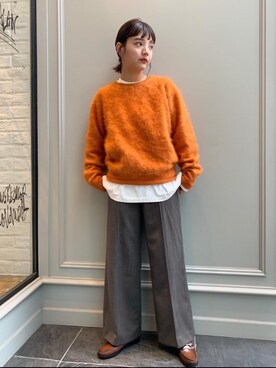 Kaori Sekiguchiさん（レディース・156cm）の秋コーディネート