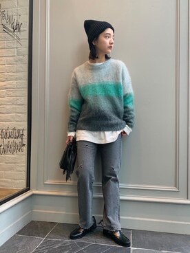 Kaori Sekiguchiさん（レディース・156cm）の冬コーディネート