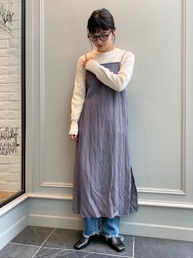 Kaori Sekiguchiさん（レディース・156cm）の冬コーディネート