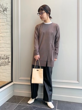 Kaori Sekiguchiさん（レディース・156cm）の冬コーディネート