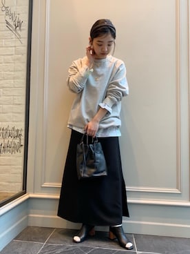 「ELYSIR（エリジール）のアイテム」を使った、Kaori Sekiguchiさん（レディース・156cm）の冬コーディネート