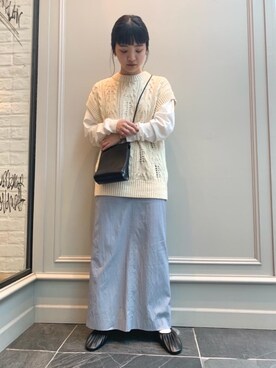 Kaori Sekiguchiさん(レディース・156cm)の冬コーディネート
