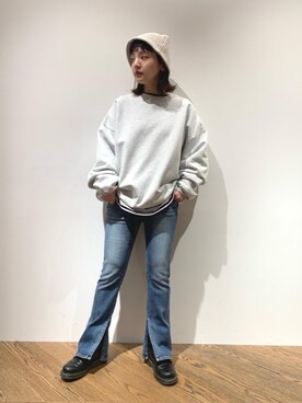 Kaori Sekiguchiさん（レディース・156cm）の冬コーディネート