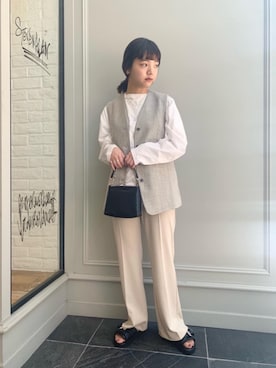 「TILLETT（ティレット）のアイテム」を使った、Kaori Sekiguchiさん（レディース・156cm）の春コーディネート