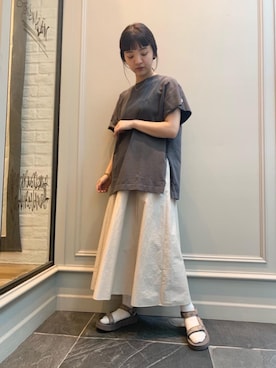 Kaori Sekiguchiさん（レディース・156cm）の春コーディネート