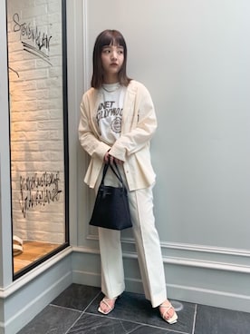 Kaori Sekiguchiさん（レディース・156cm）の春コーディネート