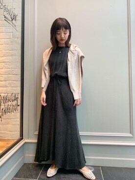 Kaori Sekiguchiさん（レディース・156cm）の春コーディネート