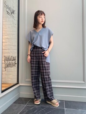 Kaori Sekiguchiさん（レディース・156cm）の春コーディネート