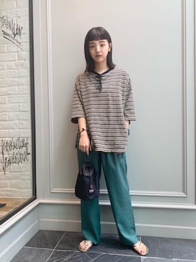 Kaori Sekiguchiさん(レディース・156cm)の夏コーディネート